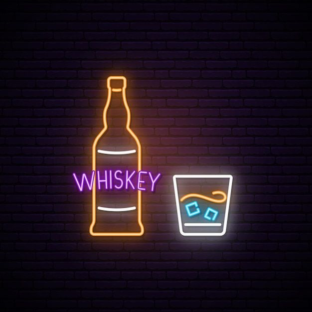 "On The Rocks" Whiskey Glass Sign
